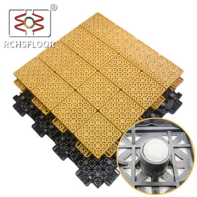 بلاط الأرضية المتداخلة من PP 414g بلاط سطح الملعب الرياضي