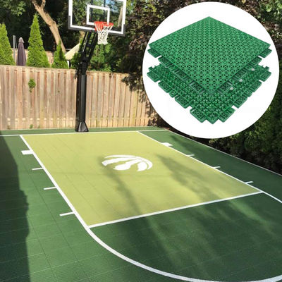 PP Fiba خارجية 3x3 كرة السلة ملعب التنس أرضيات بلاط متداخلة مقاومة للماء